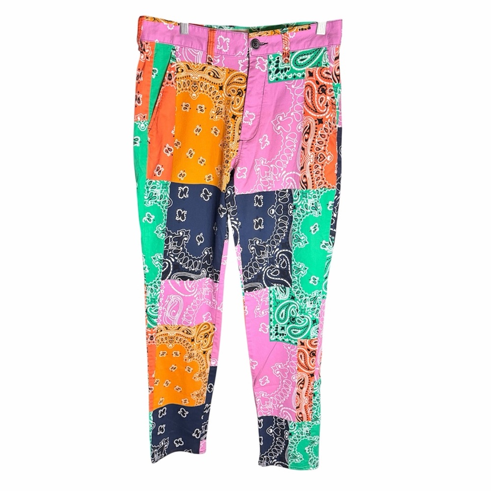 Sun + Stone Multicolor Patchwork Pants - image 1